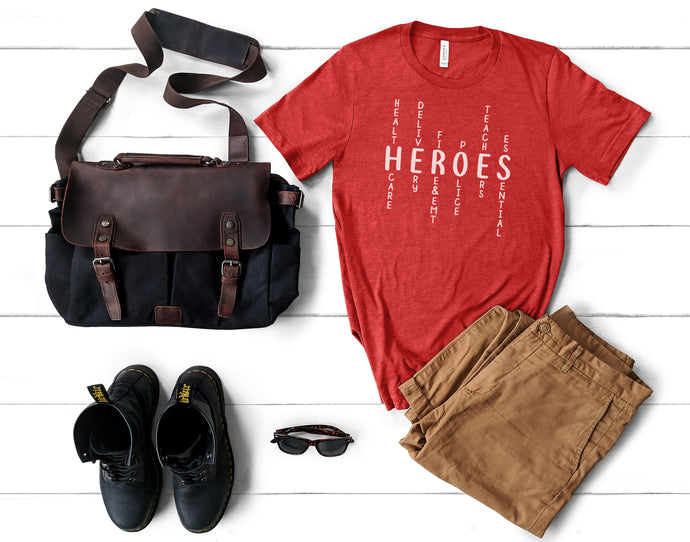 Heroes Unisex Short Sleeve T-Shirt - 5 Colors